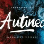 Autined Font Poster 1