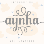 Aynha Font Poster 1