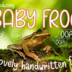 Baby Frog Font Poster 1