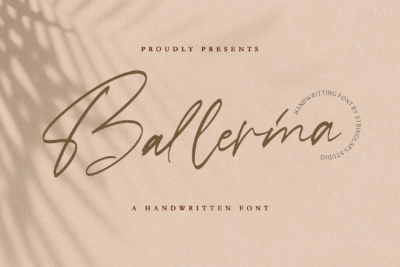 Ballerina Font Poster 1