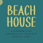 Beach House Font Poster 1