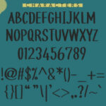 Beach House Font Poster 2