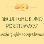 Beautiful Sunshine Font Poster 3