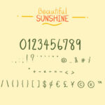 Beautiful Sunshine Font Poster 4