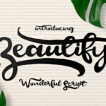 Beautify Script Font Poster 1