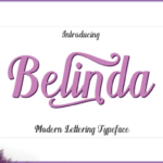 Belinda Font Poster 1