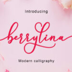 Berrylina Script Font Poster 2