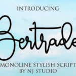 Bertrade Font Poster 1