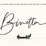 Binetta Signature Font Poster 1