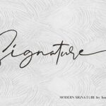 Binetta Signature Font Poster 8