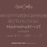 Birch Candles Font Poster 8