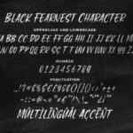 Black Fearnest Font Poster 5