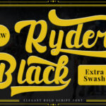 Black Ryder Font Poster 1