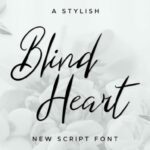 Blind Heart Font Poster 2