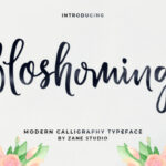 Bloshoming Font Poster 1