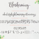 Bloshoming Font Poster 5