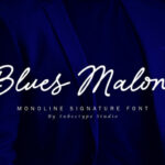 Blues Malone Font Poster 1