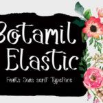 Botamil Elastic Font Poster 1