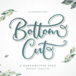 Bottom Cut Font Poster 1