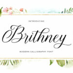 Brithney Font Poster 1