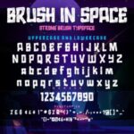 Brush in Space Font Poster 2