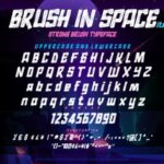 Brush in Space Font Poster 3