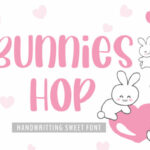 Bunnies Hop Font Poster 1