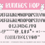 Bunnies Hop Font Poster 6