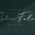 Calvin Fallen Font Poster 1