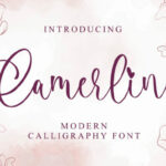 Camerline Font Poster 1