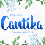 Cantika Font Poster 1