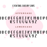 Casking Cream Font Poster 8