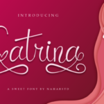 Catrina Script Font Poster 1