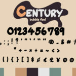 Century Bubble Font Poster 4