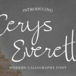 Cerys Everett Font Poster 2