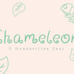 Chameleon Font Poster 1