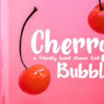 Cherry Bubble Font Poster 1