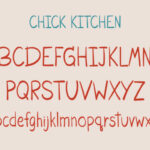 Chick Kitchen Font Poster 3