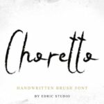 Choretto Font Poster 2