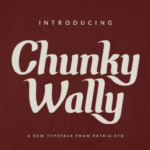 Chunky Wally Font Poster 1