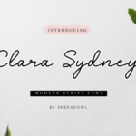 Clara Sydney Font Poster 1