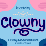 Clowny Font Poster 1