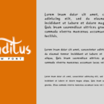 Conditus Font Poster 6