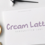 Cream Latte Font Poster 1