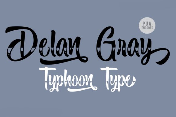 Delan Gray Font Poster 1