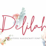 Delilah Font Poster 1