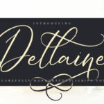 Dellaine Font Poster 1