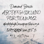 Diamonds Font Poster 5