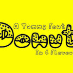 Donut Font Poster 1