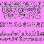 Donut Font Poster 2